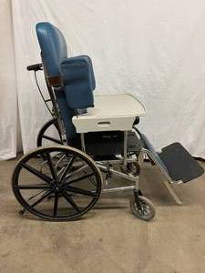 WOW MSRP $7000 Invacare HTR Tilt &amp Recline Chair RECLINING WHEELCHAIR With Removable Table - Good Working Condition&nbsp Needs Sone Clean Up