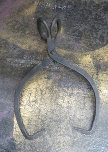 lot 74 image: VINTAGE ICE TONGS