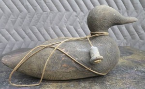 lot 88 image: WOODEN DUCK DECOY