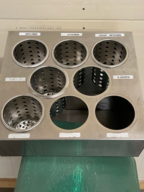 lot 36 image: Commercial Food Tray and Flatware Storage Cart