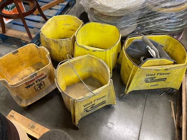 lot 54 image: Assorted Mop Buckets