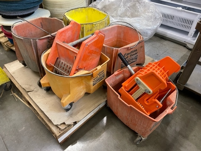 lot 56 image: Commercial Mop Buckets