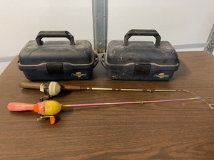 lot 86 image: Tackle Boxes and Fishing Rods
