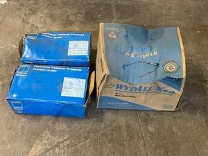 lot 104 image: Dennison Fasteners and Wipes