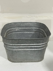 Vintage Galvanized Metal Wash Pan