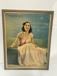 Joy Hodges Framed Photo 1939