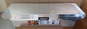 lot 158 image: Husky 71.36 in. Diamond Plate Aluminum Full Size Crossbed Truck Tool Box