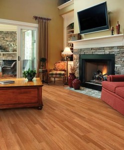 lot 65 image: 5 Cases of TrafficMaster Gladstone Oak 7 mm Thick x 7-23 in. Wide x 50-45 in. Length Laminate Flooring (24.24 sq. ft.  Case)