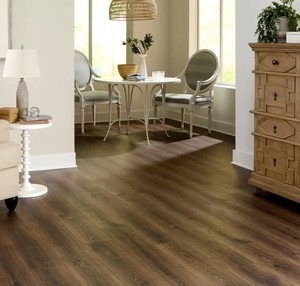 lot 151 image: 4 Cases of TrafficMaster Napa River Oak 7 mm T x 7.5 in. W Laminate Wood Flooring (26.8 sq.ftCase)