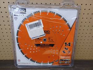 lot 34 image: RIDGID 14 in. All-Cut Diamond Blade