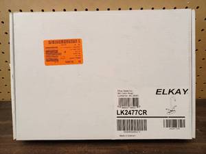 lot 167 image: New Elkay Everyday 2-Handle Bar Faucet in Chrome