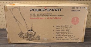 lot 11 image: PowerSmart 21 in. 144cc 2-in-1 Gas Walk Behind Push Mower