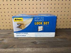 lot 37 image: New Garage Door Keyed Lock Set By Clopay