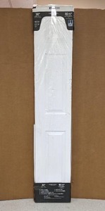 lot 123 image: JELD-WEN 6 Panel Colonist White Painted Textured Molded Composite Hollow Core Closet Bi-fold Door 30 in. x 80 in.