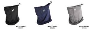 lot 110 image: 14 Brand New All-Season Adjustable Neck Gaiters in Black, Charcoal, and Navy by Mission