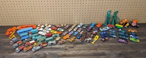 lot 200 image: Vintage Toys Cars, Including Redline Hot Wheels, Lesney Matchbox, Johnny Rocket, Tonka, Corgi, and more