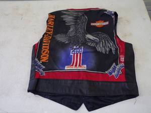lot 25 image: Vintage Harley Davidson Vest