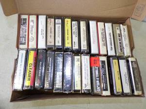 lot 33 image: 26 Sealed Vintage 8 Track Tapes Never Played