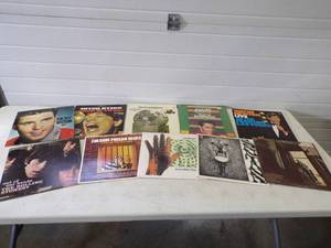 lot 35 image: Lot of 10 Vintage Rock Records