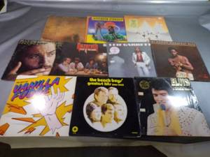 lot 36 image: Lot of 10 Vintage Rock Records