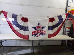 lot 64 image: Super Rare Awesome Original Bunting That Hung in the Metrodome for the 1985 All-Star Baseball Game Hall of Fame Worthy Piece of History