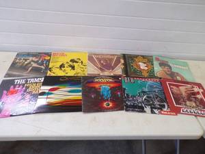 lot 67 image: Lot of 10 Vintage Rock Records
