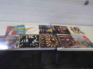 lot 85 image: Lot of 10 Vintage Rock Records