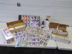 lot 111 image: Large Lot of Various different Sports Cards a lot of MN Vikings and Michael Bennet Bobble Head