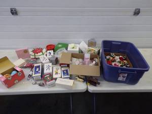 lot 112 image: Large Lot of Hallmark Christmas Collectable Christmas Ornaments Snow Babies and More