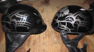 (2) Motorcycle Half Helmets
