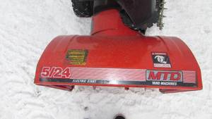 MTD 24 Snow Blower With Electric Start