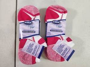 lot 10 image: 6 New Pairs Dr. Scholls For Her Cushioned Socks