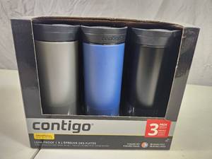 lot 12 image: New Contigo 3 Piece Tumbler Set