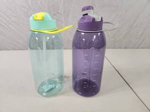 lot 63 image: 2 New Zak 64 oz Bottles