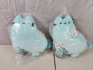 lot 72 image: 2 New Gund Pusheen Cat Stuffed Animals