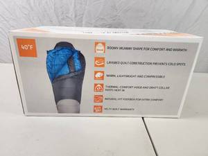 lot 82 image: New Kelty Mistral 40 Degree Mummy Sleeping Bag