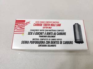lot 95 image: New Milwaukee Carbide Tooth Hole Saw 2 inch