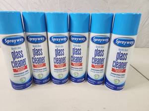 lot 119 image: 6 New Cans of Sprayway Glass Cleaner