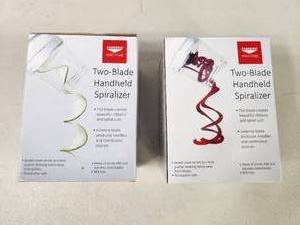 lot 124 image: 2 New Handheld Spiralizers