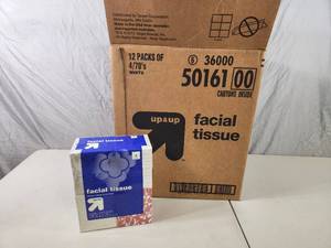 lot 147 image: New Case of Up and Up Facial Tissue