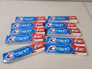 lot 158 image: 10 New Tubes of Crest Toothpaste