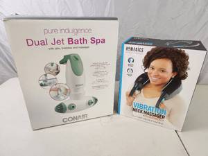 lot 196 image: New Massager and New Bath Spa
