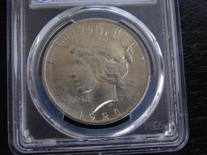 1923 Peace Silver Dollar PCGS MS64  PCGS Price Guide $115