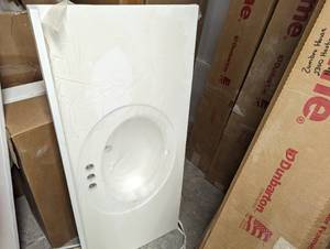 lot 14 image: New bathroom sink, may have a minor...