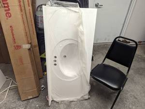 lot 15 image: New bathroom sink, may have a minor...