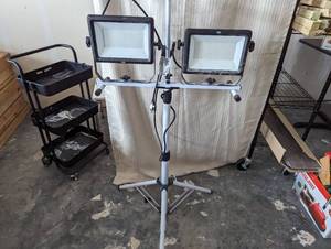 lot 51 image: LED work light on a stand...