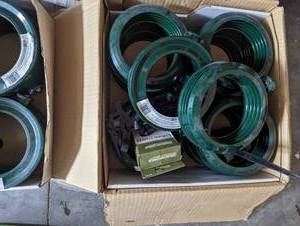 lot 69 image: 2 Boxes filled with round sprinkler...
