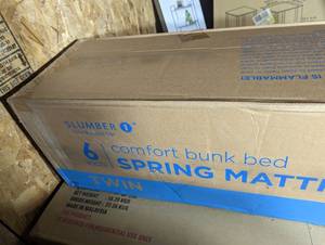 lot 166 image: 6 Inch spring mattress Twin...