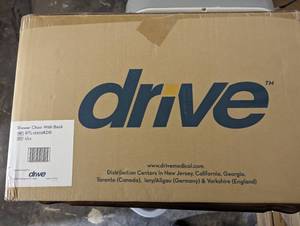 lot 172 image: New Drive medical shower chair with...