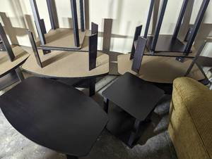 lot 180 image: Lot of newer looking end tables and coffee tables
